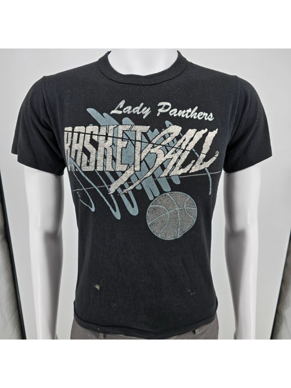 Vintage 1990s Russell Athletic Lady Panthers Basketball/ Wendy's T-Shirt (XS)